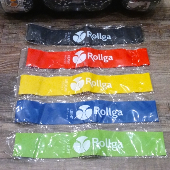 ROLLGA Foam Rollers Complete Set 5 Resistance Bands Exercise Ball Facial Roller - Picture 12 of 16